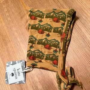 Camping themed cotton kate quinn baby hat! New with tags.